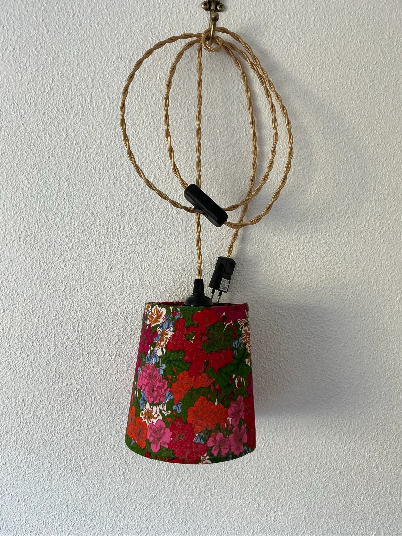 Lampe baladeuse /modèle unique / fleuri vintage/ neuve fait main – photo 3